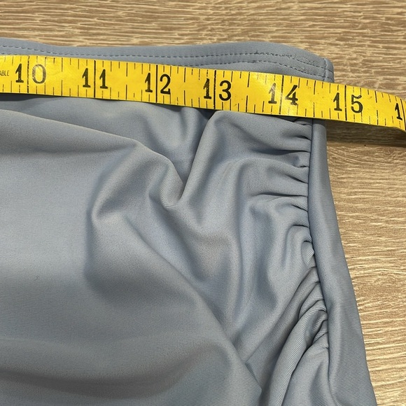 NWT Summer Mae Maternity Tankini Swimsuit Ruffle V-neck Ruched Tie Sides M - Picture 8 of 16